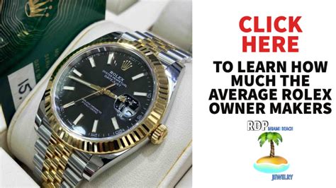 rolex for sale by owner|average income of Rolex owner.